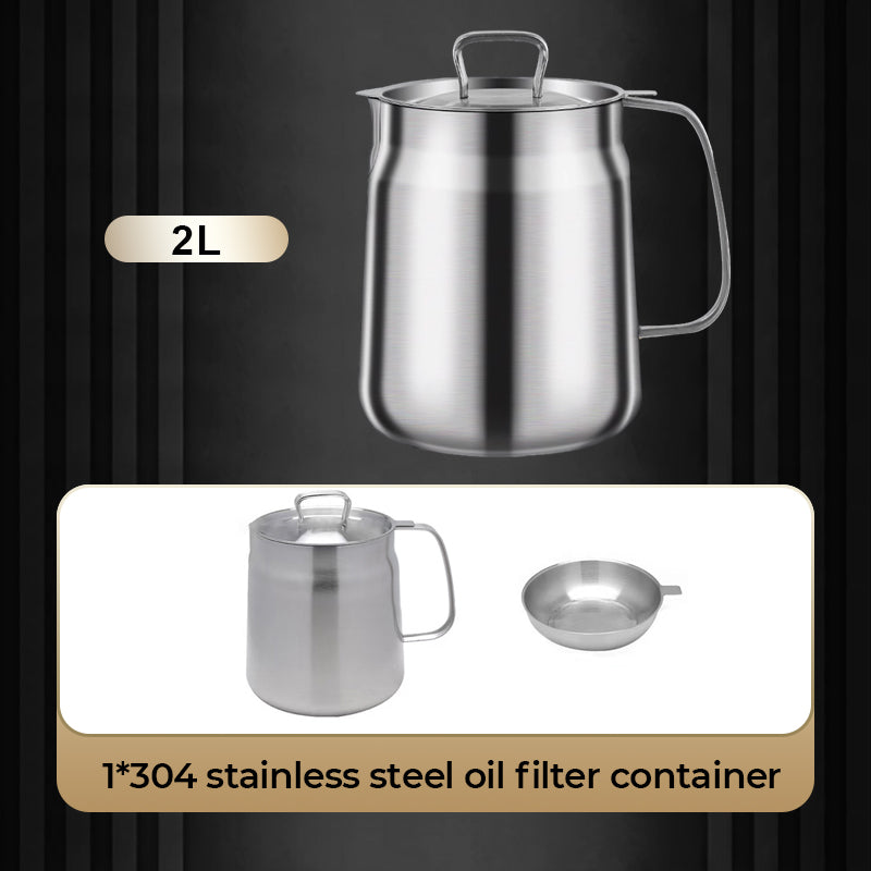 304 Stainless Steel, Large Capacity, Versatile Oil Filter Vessel