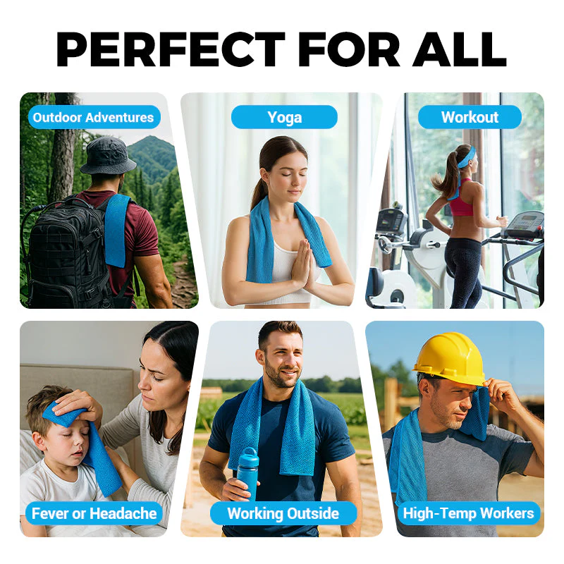 🎁 Buy One, Get One Free🔥🔥 Absorbent Cooling Towel, Can Be Used Anytime, Anywhere!