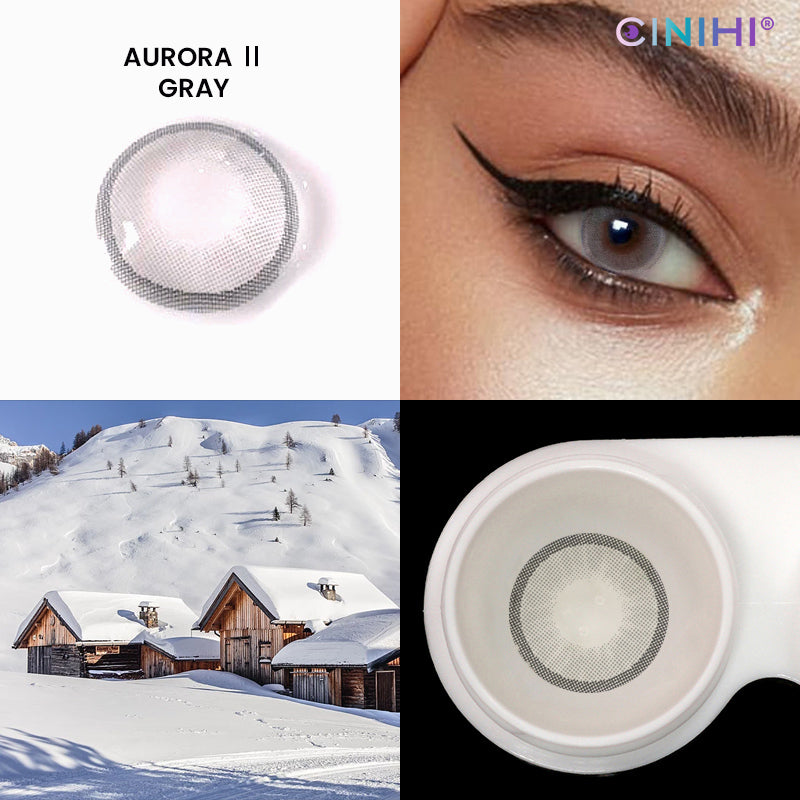 Aurora Ⅱ Gray Cosmetic Colored Contact Lenses