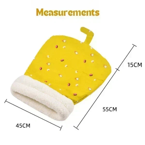 💥Warm Plush Thick Cat Sleeping Bag – Soft Burrow Cat Bed, Self-Warming Enclosed Cave Bed for Kittens & Small Pets, Cozy Hideaway Nest