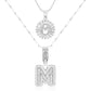 💖2 Pack - Initial Letter Pendant Necklaces