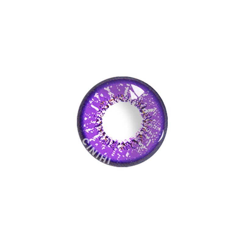 Love Leaf  Purple Cosmetic Colored Contact Lenses