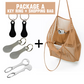 2 Pieces Stainless Steel Shopping Trolley Token Keyrings