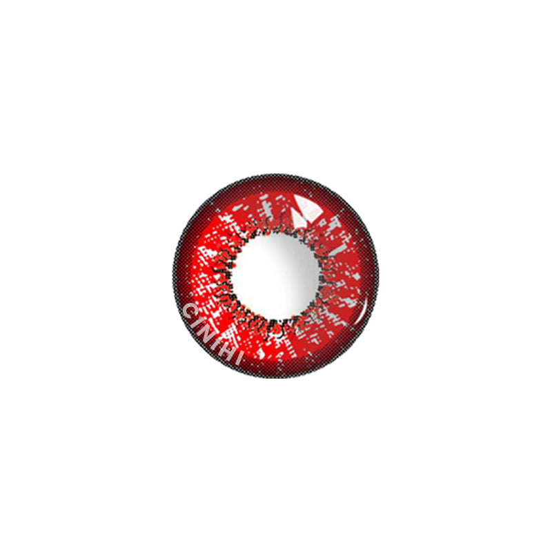 Love Leaf Red Cosmetic Colored Contact Lenses