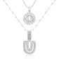 💖2 Pack - Initial Letter Pendant Necklaces