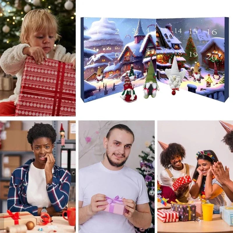 💝Gift Idea 🌲2025 Christmas Gnome Advent Calendar🎅