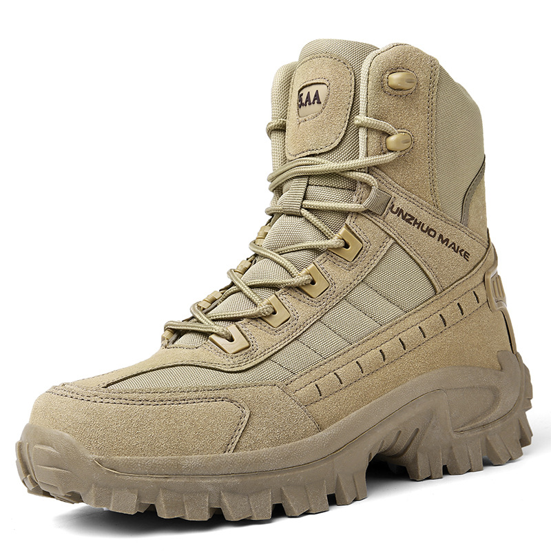 Men's Waterproof Outdoor Anti-Puncture Work Combat Boots (Durability Upgrade)