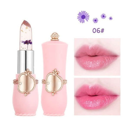 💋Crystal Jelly Flower Color Changing  Lipstick💄