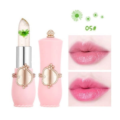 💋Crystal Jelly Flower Color Changing  Lipstick💄