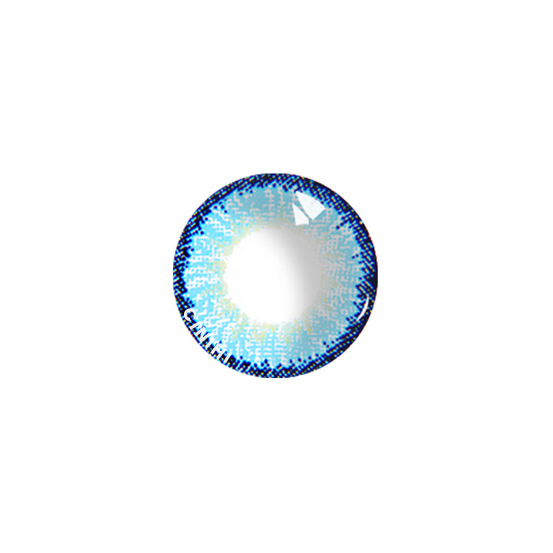 Ice Snow Tricolor Mint Blue Cosmetic Colored Contact Lenses