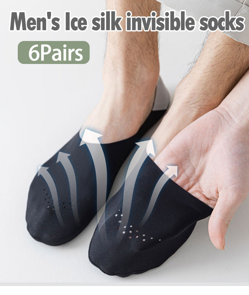 Breathable Ice Silk Non-slip Socks