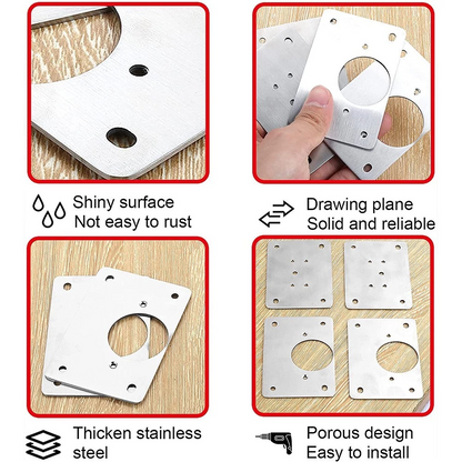 Cabinet Hinge Repair Plate