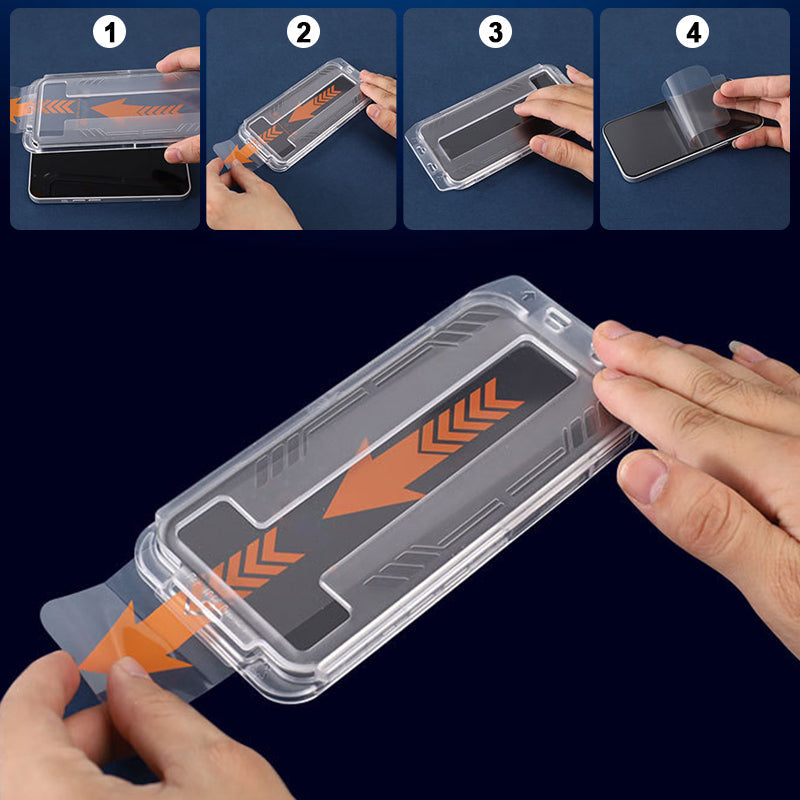 iPhone  Tempered Anti-Peeping Screen Film with Easy Installation Tool