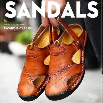 【Handmade】High Quality Soft Leather Casual Sandals For Men