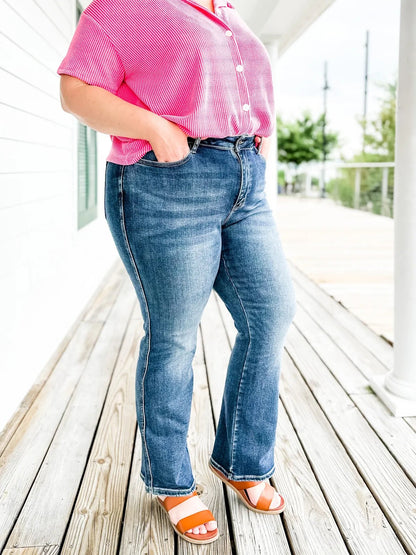 🍂Holy Grail Tummy Control Bootcut Jeans👖