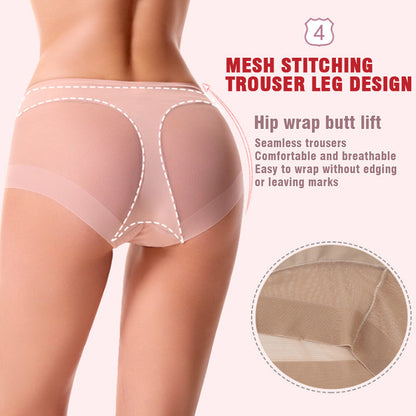 High Waist Ice Silk Seamless Shaping Briefs