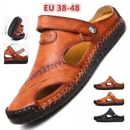 【Handmade】High Quality Soft Leather Casual Sandals For Men