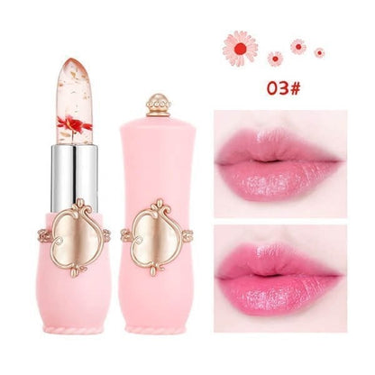 💋Crystal Jelly Flower Color Changing  Lipstick💄