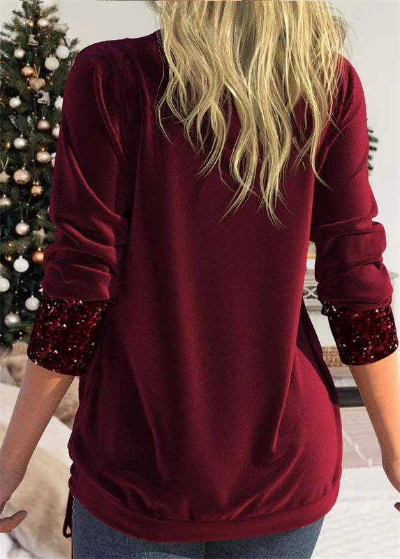 🔥Sequin Loose Smocked Fake Two-Piece Top