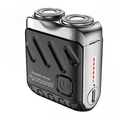 🔥 Mini Electric Rotary Dual Ring Pocket Shaver