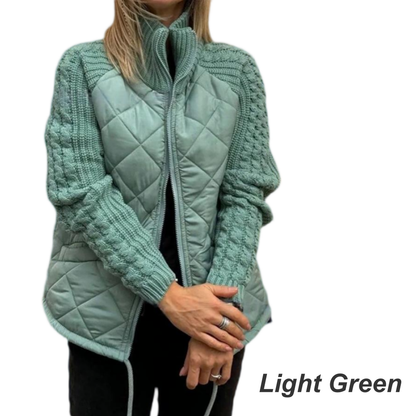 ❄️Winter Specials❄️Women's Knit Patchwork Puffy Jacket