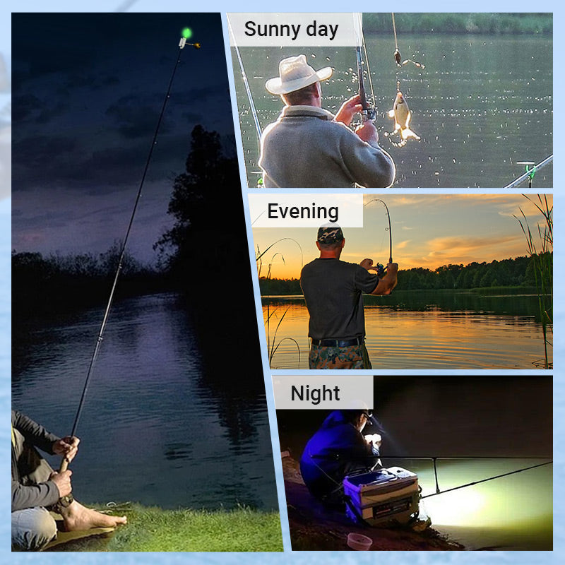 🎣Fishing Rod LED Light with Buzzer Bell🔥