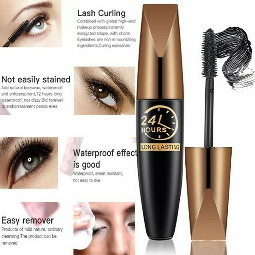 4D Waterproof Silk Fibre Thick Lengthening Mascara