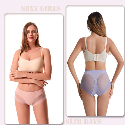 High Waist Ice Silk Seamless Shaping Briefs