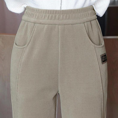 Women's High-waist Warm Faux Fleece-lined Pants