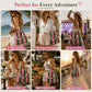 🌴 Boho Striped Knit Bucket Handbag for Women – Handmade Summer Beach Shoulder Bag