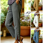 Summer Breathable Cropped Trousers with Pockets