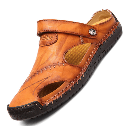 【Handmade】High Quality Soft Leather Casual Sandals For Men