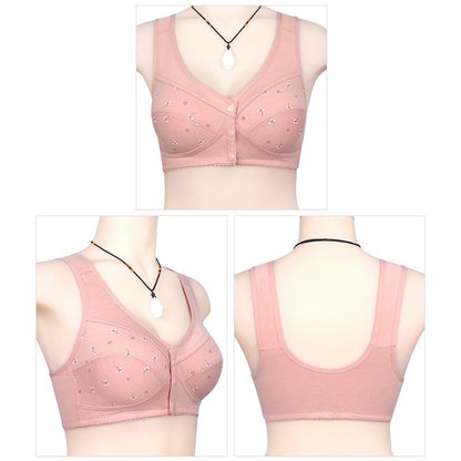 Design for Senior Front Closure Cotton Bra