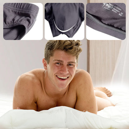 🌷BUY 2 GET 1 FREE🌷Men's Solid Color Breathable Low Waist Briefs