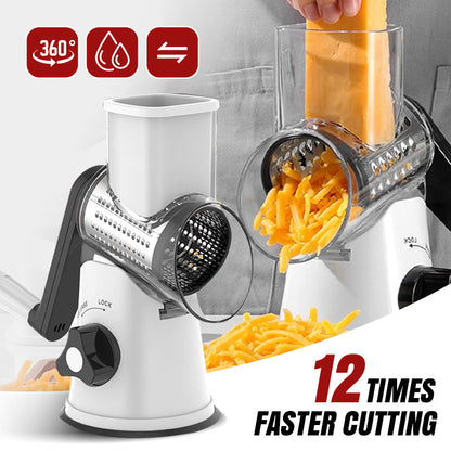 Multifunctional Manual Rotary Grater & Chopper – Slice & Shred with Ease! 🚀🥕