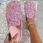 💕Women's Comfortable Casual Sequin Cork Slippers