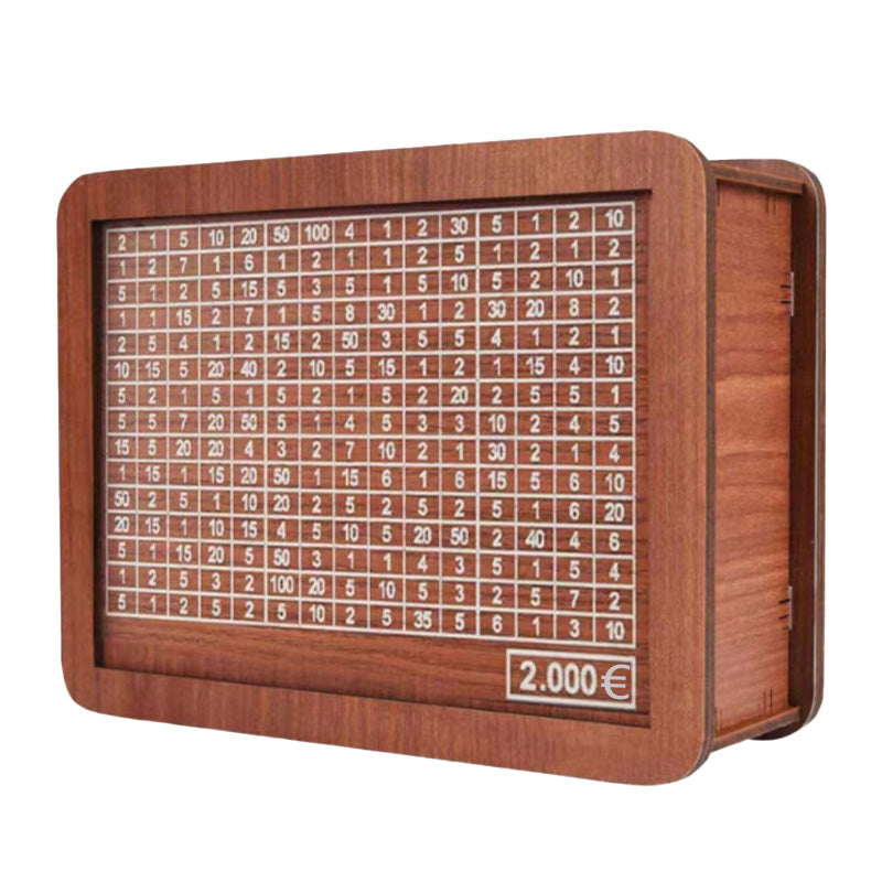 🎁Wooden Money Saving Box with Maker Pen