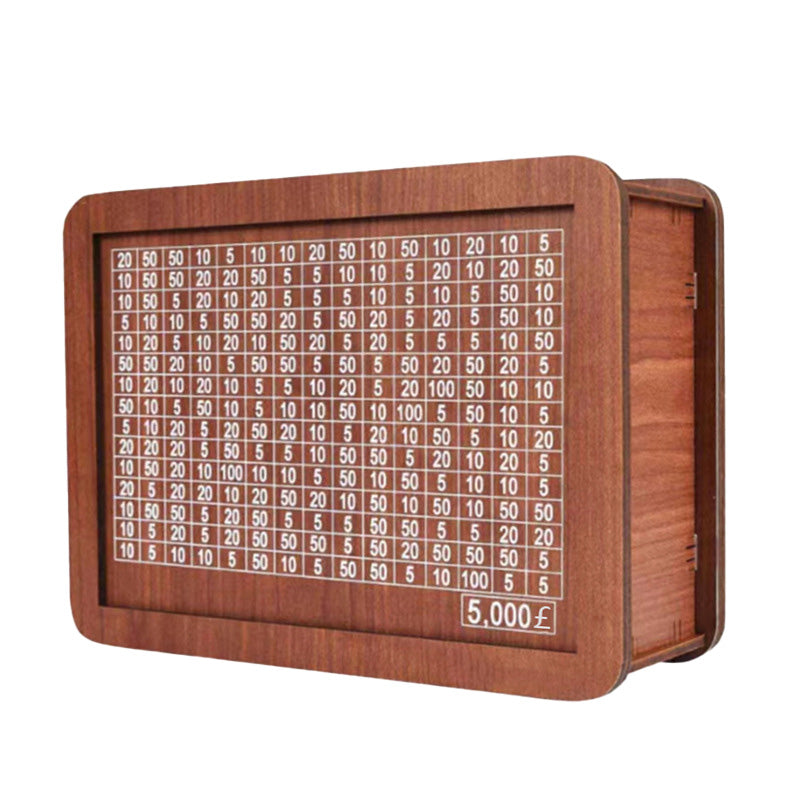 🎁Wooden Money Saving Box with Maker Pen