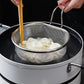 💞 Handheld Steel Sieve – No Rust, No Splatter 🍲
