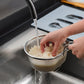 💞 Handheld Steel Sieve – No Rust, No Splatter 🍲
