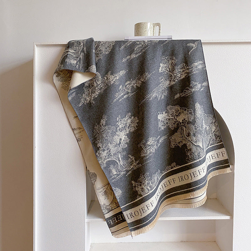 Artistic Patterned Warm Scarf