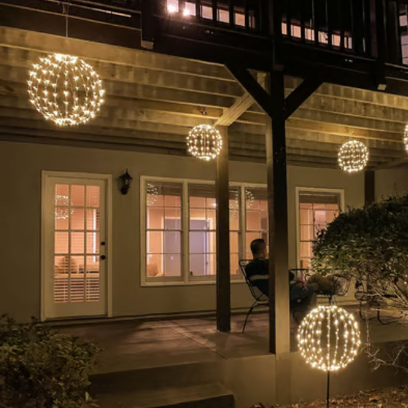 💡✨Hanging LED Sphere Light – 360° soft glow, collapsible & weatherproof. Perfect for patio, garden & holiday decor! 🌟🏠