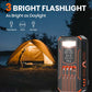 🔥20000mAh Solar Power Bank with Foldable Panels, Wireless Charging & LED Flashlight