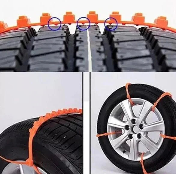 🔥2025 Winter Hot Sale🔥Universal Reusable Anti-skid Nylon Tire Chains
