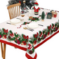 Waterproof Rectangular Christmas Tablecloth