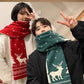Soft Christmas Theme Knitted Scarves