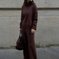 💥High-Neck Side-Zip Sweatshirt & Pants Set 👚👖