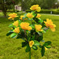 Simulation Azalea Flower Ground Stake Solar Light