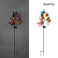 Colorful Butterfly & Flower Outdoor Solar Garden Light