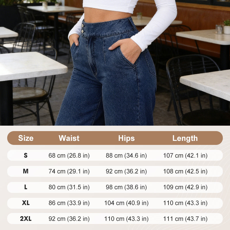 Women's High-Waist Wide-Leg Jeans